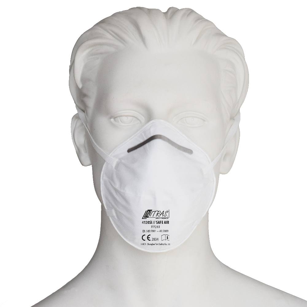 NITRAS 4120SI SAFE AIR, Atemschutzmaske, Klasse FFP2 NR, ohne Ventil